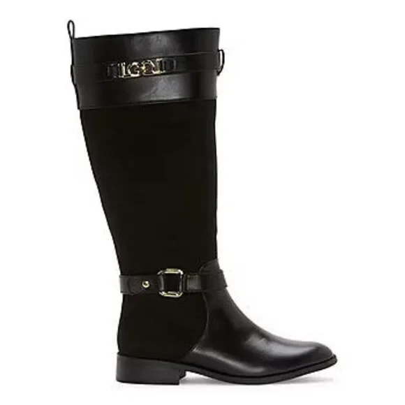 Liz Claiborne Shoes Womens Liz Claiborne Roma Wide Calf Flat